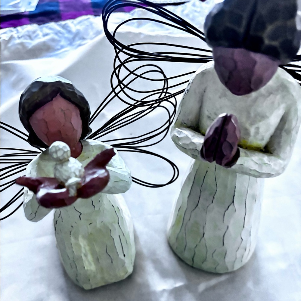 Handcrafted Angel Figurine Set - of 2 Willow-Tree